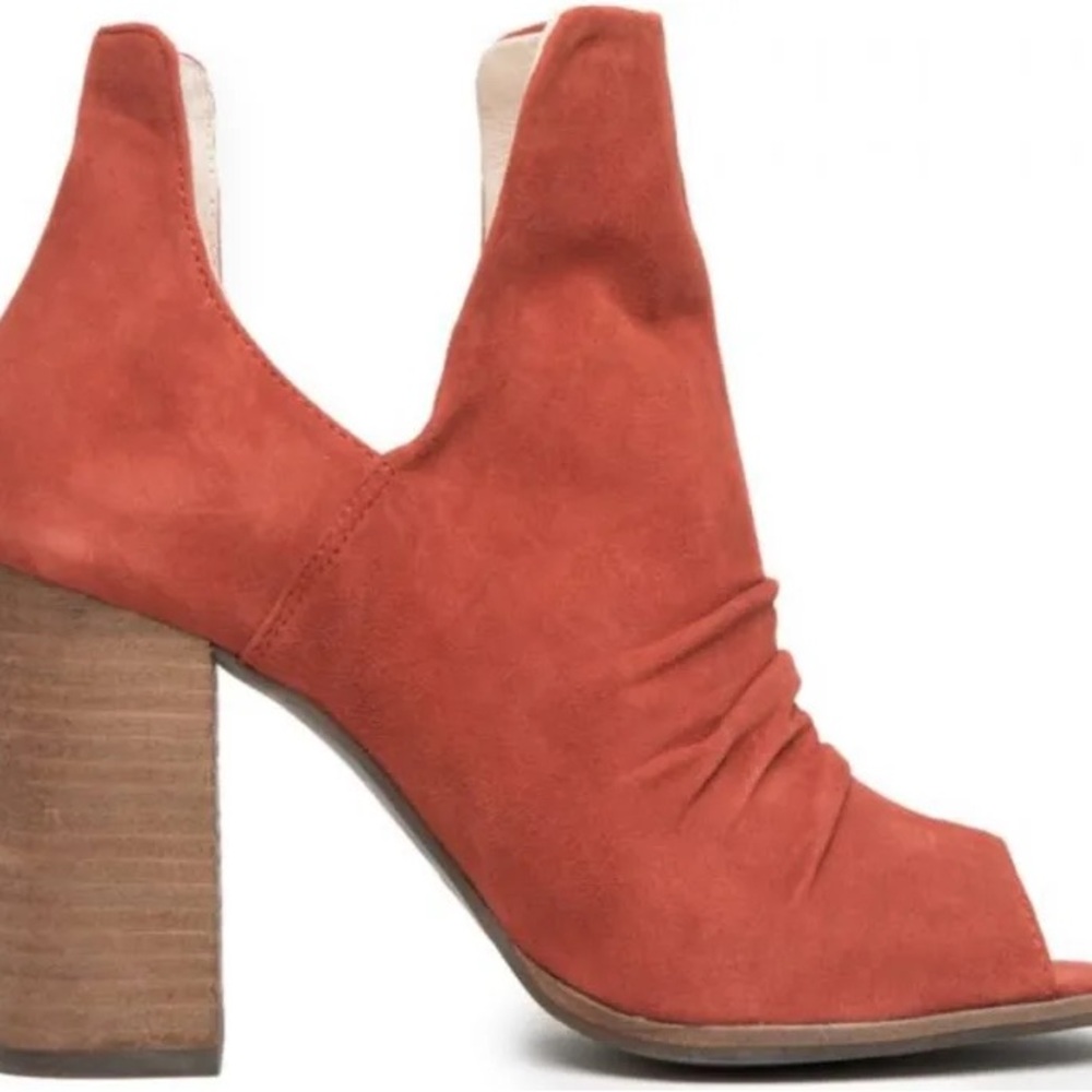 Chinese Laundry Shoes | Kristin Cavallari Peep Toe Booties | Color: Orange/Red